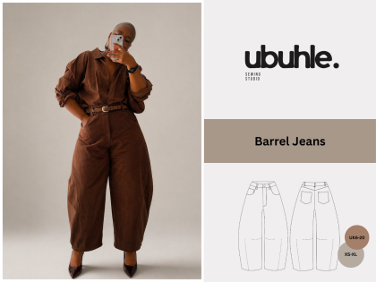 Barrel Jeans PDF sewing pattern